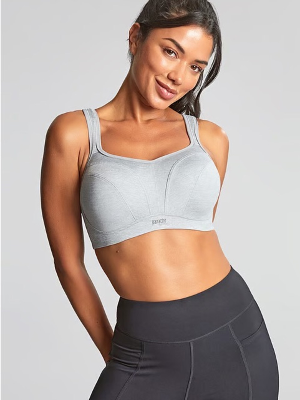 Panache Power Wired Sports Bra Grey Marl